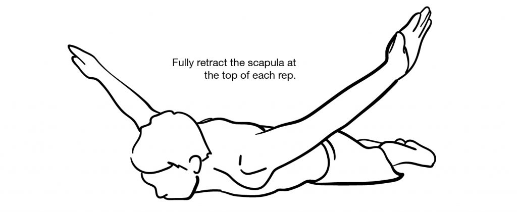 prone retraction active mobility drill
