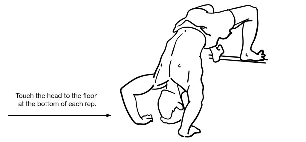 Elevated Thoracic Bridge Push-Up