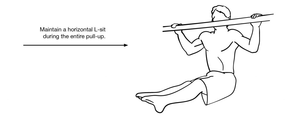 Wide Grip L Pull-Up